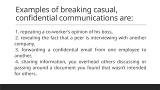 CONFIDENTIALITY IN THE WORKPLACE & EFFECTIVE CONFLICT RESOLUTION.pptx