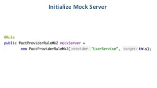 Initialize Mock Server
 