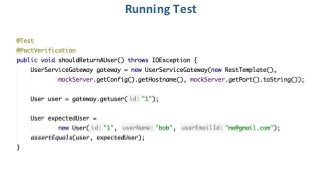 Running Test
 