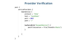 Provider Verification
 