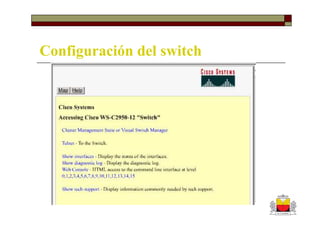 Configuración del switch
 