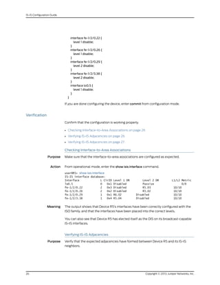 Juniper MX Config guide-routing-is-is | PDF