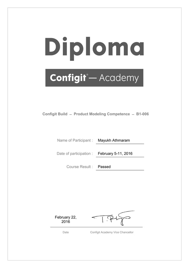 Configit Build ̶ Product Modeling Competence ̶ B1-006 | PDF