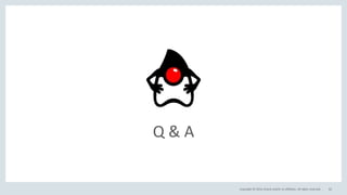 Copyright © 2016, Oracle and/or its affiliates. All rights reserved.
Q & A
62
 