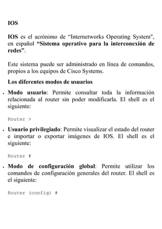 Config router basico | PDF