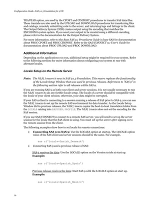 Configuration of sas 9.1.3 | PDF