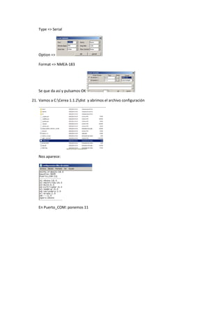 Configuración cerea | PDF