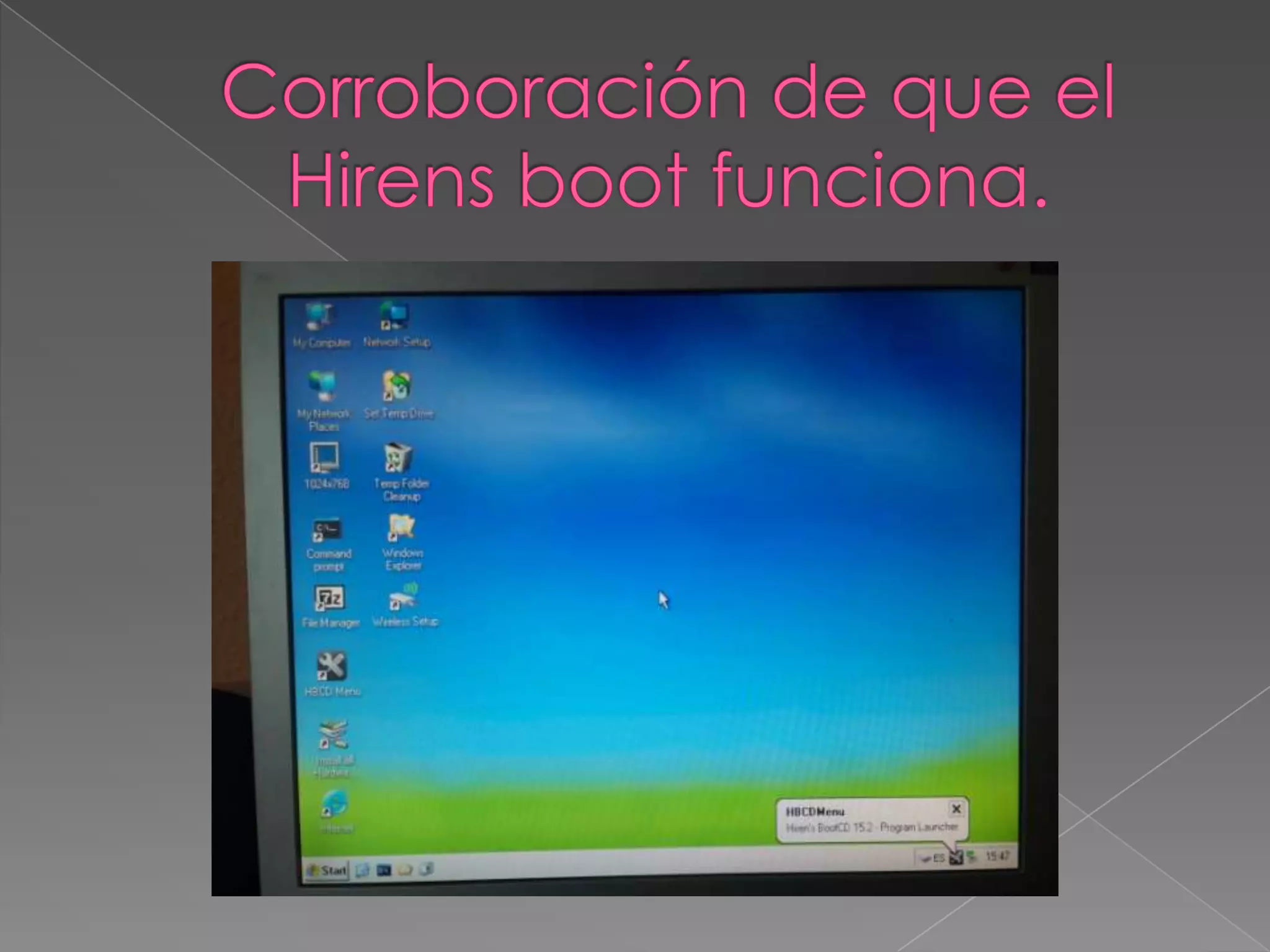 Configuración del boot