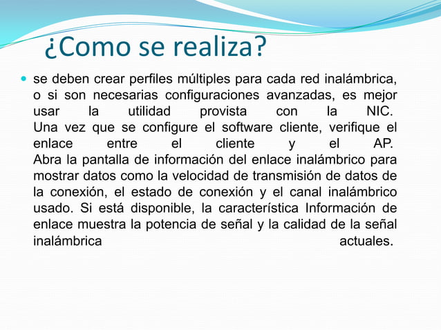 Configuración de las nic inalámbricas en los hosts
