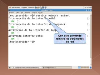 Con este comando reinicio los parámetros de red