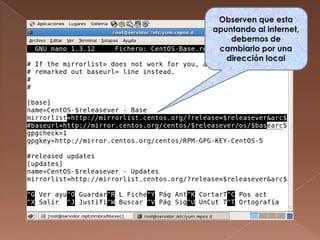 Observen que esta apuntando al internet, debemos de cambiarlo por una dirección local