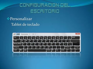Personalizar
Tablet de teclado
 