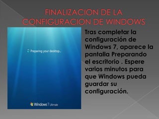 Configuracion de windows | PPT