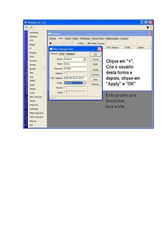 Configurando mikrotik