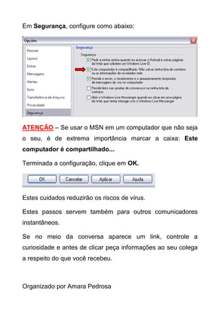Configurando Msn