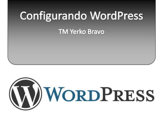 Configurando wordpress (web)