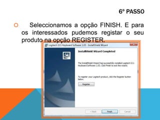 Configuração de um teclado