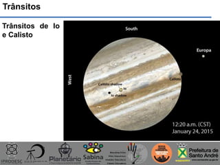 Trânsitos
Trânsitos de Io
e Calisto
 