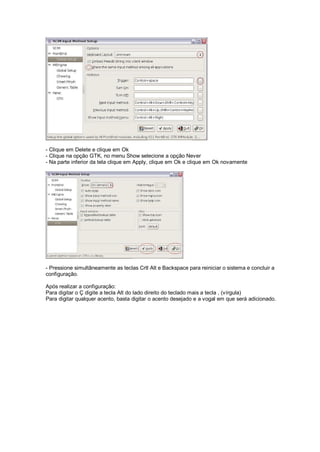 Configurar acentos no Eee