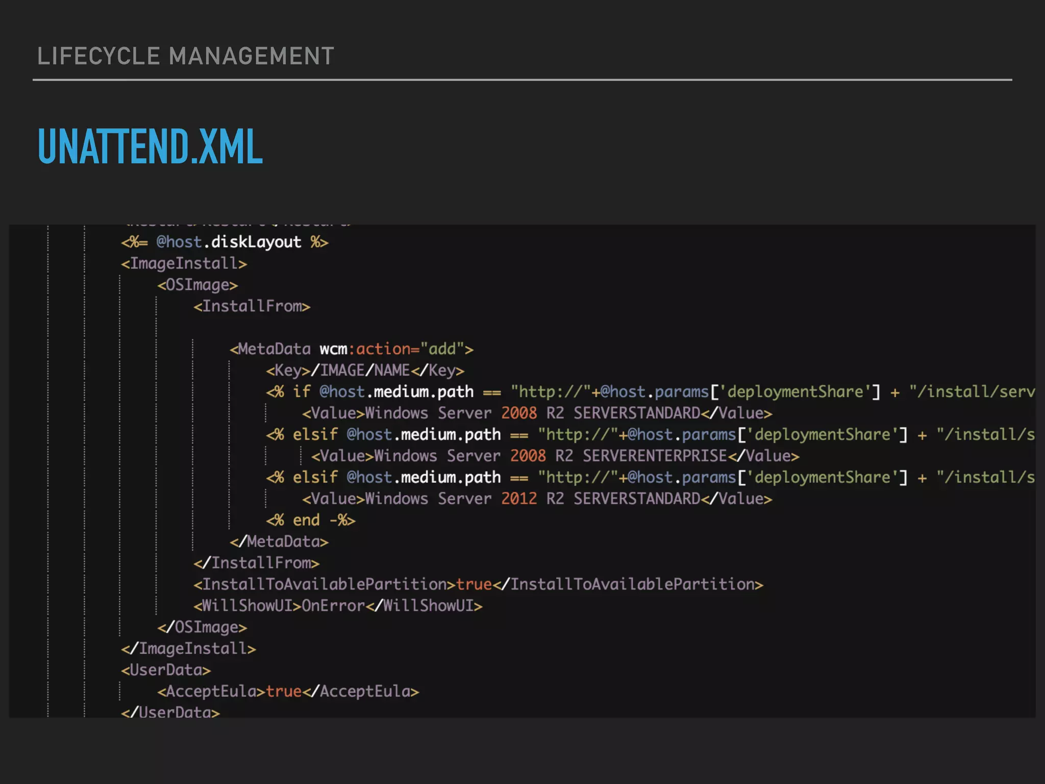 LIFECYCLE MANAGEMENT
HOST INFO
29
 
