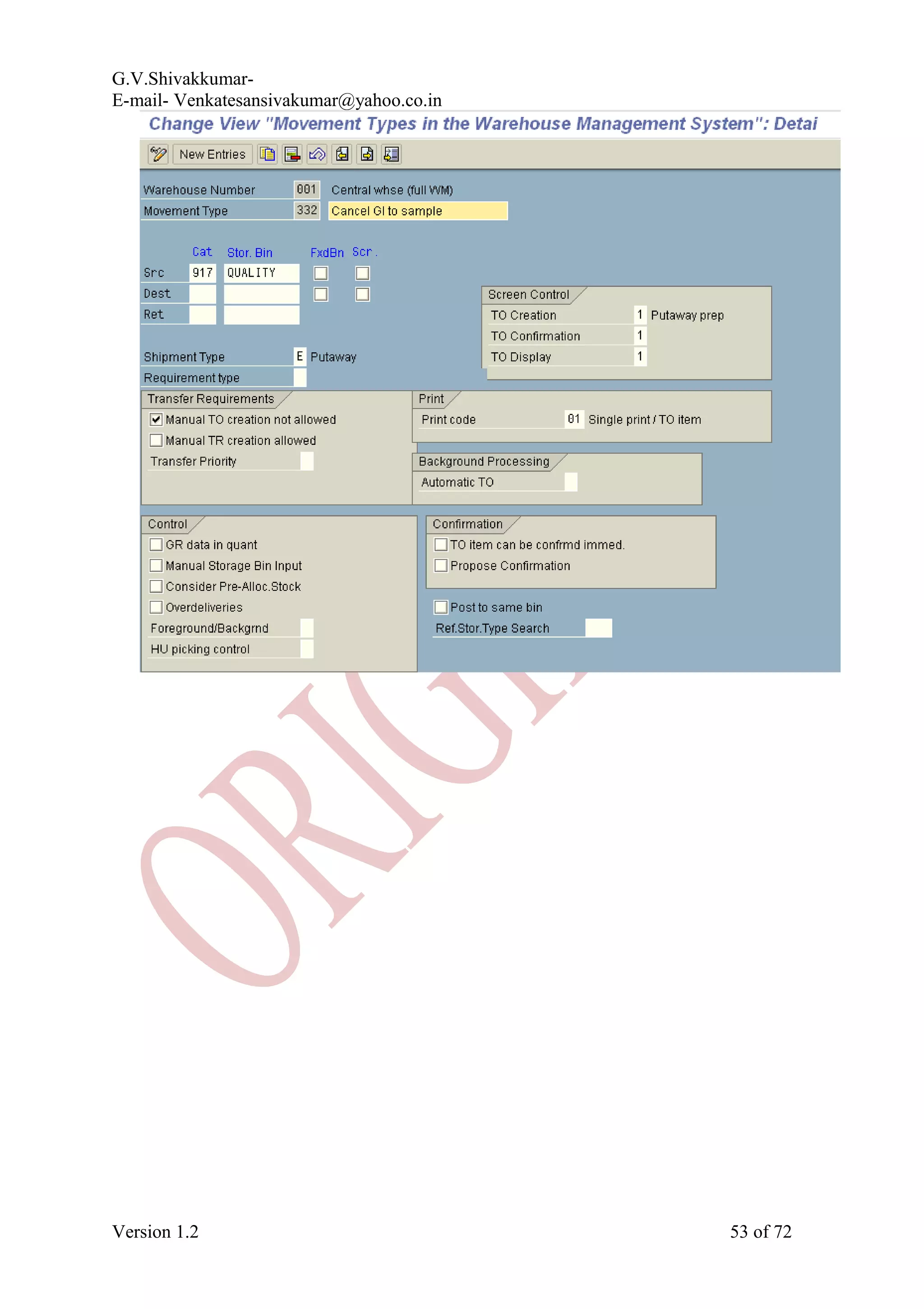 G.V.Shivakkumar- E-mail- Venkatesansivakumar@yahoo.co.in Version 1.2 53 of 72 