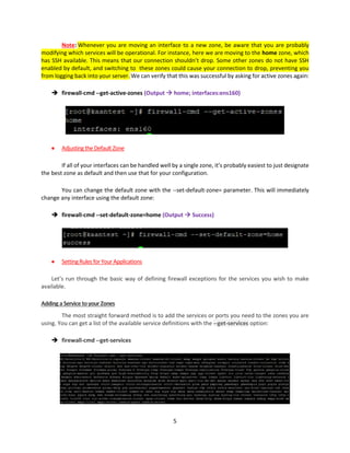 Configuration Firewalld On CentOS 8 | PDF