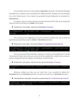 Configuration Firewalld On CentOS 8 | PDF