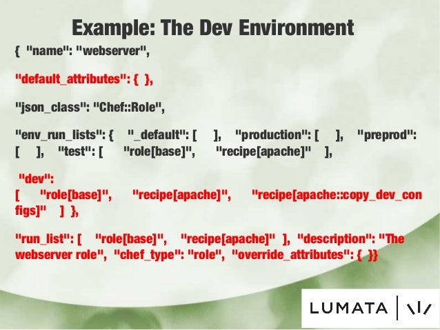 Configuration management with Chef