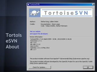 Tortois
eSVN
About

 
