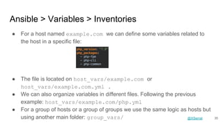 Configuration management I - Ansible + Packer | PDF