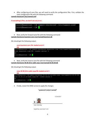 Configuration of BIND DNS Server On CentOS 8 | PDF