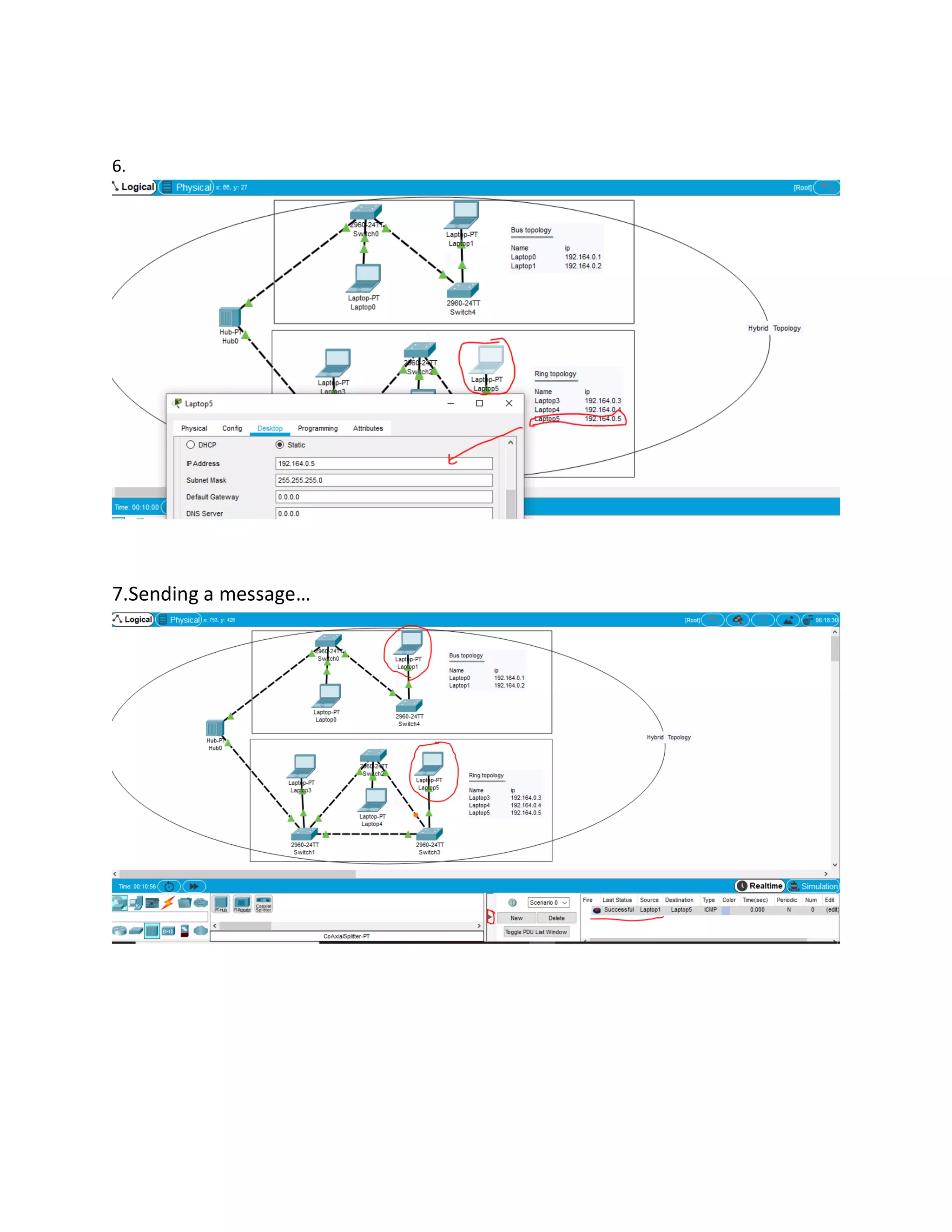 6.
7.Sending a message…