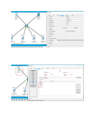 Configuration of mail server on cisco packet tracer | PDF