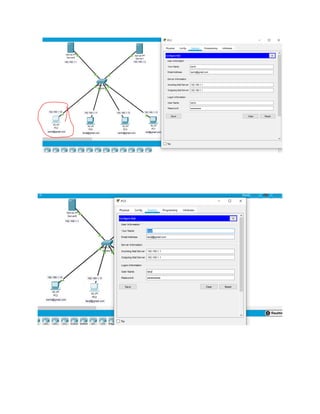 Configuration of mail server on cisco packet tracer | PDF
