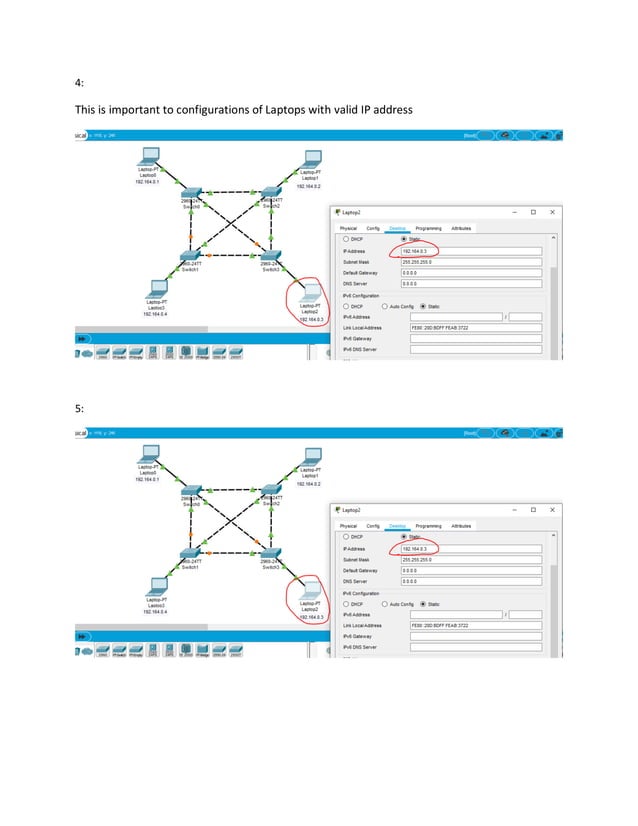 Configuration of mesh topology in cisco packet tracer by Tanjilur RAhman