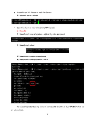 Configuration of NTP Server on CentOS 8 | PDF