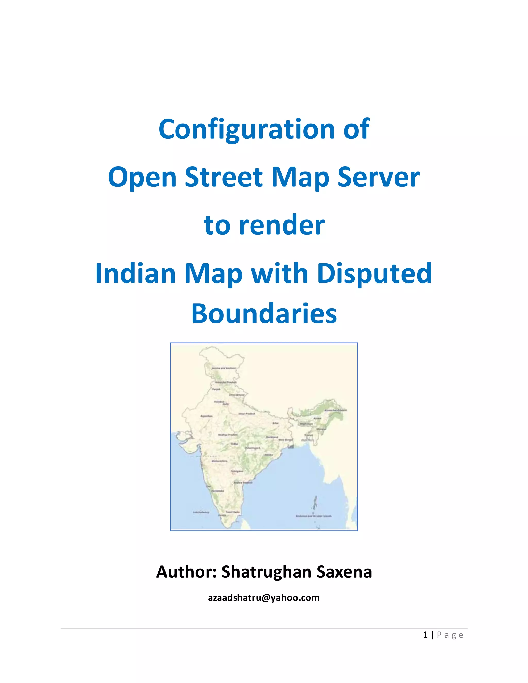 Tutorial to setup OpenStreetMap tileserver with customized boundaries ...