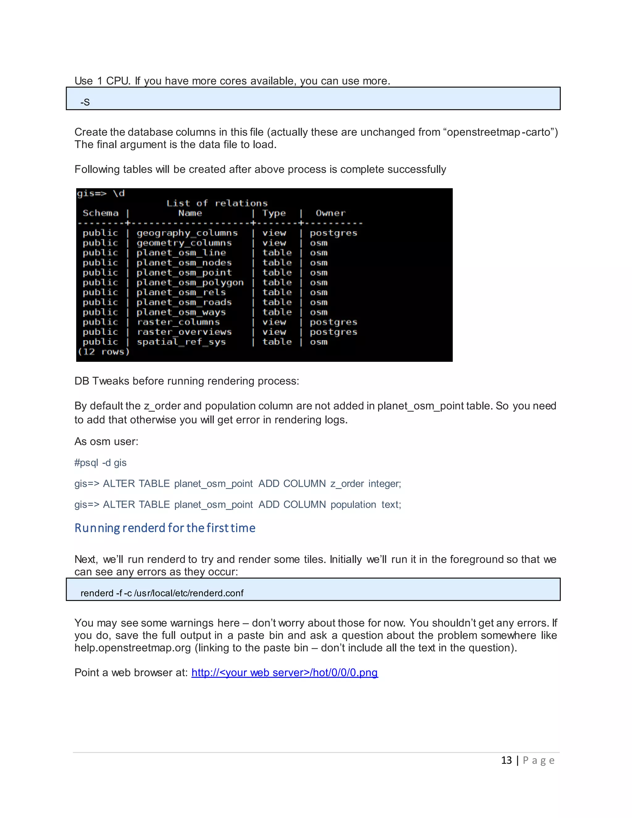 Tutorial to setup OpenStreetMap tileserver with customized boundaries ...