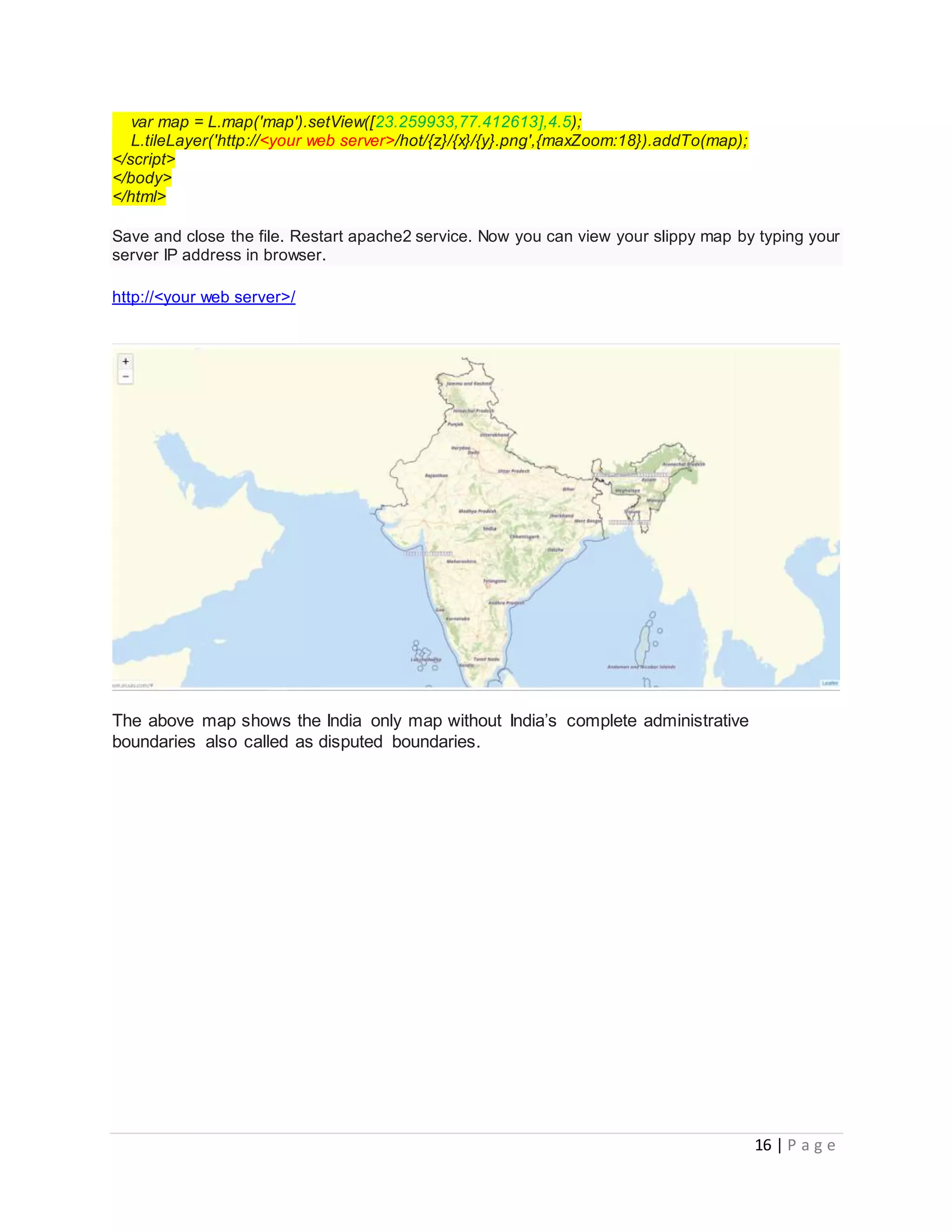 Tutorial to setup OpenStreetMap tileserver with customized boundaries ...