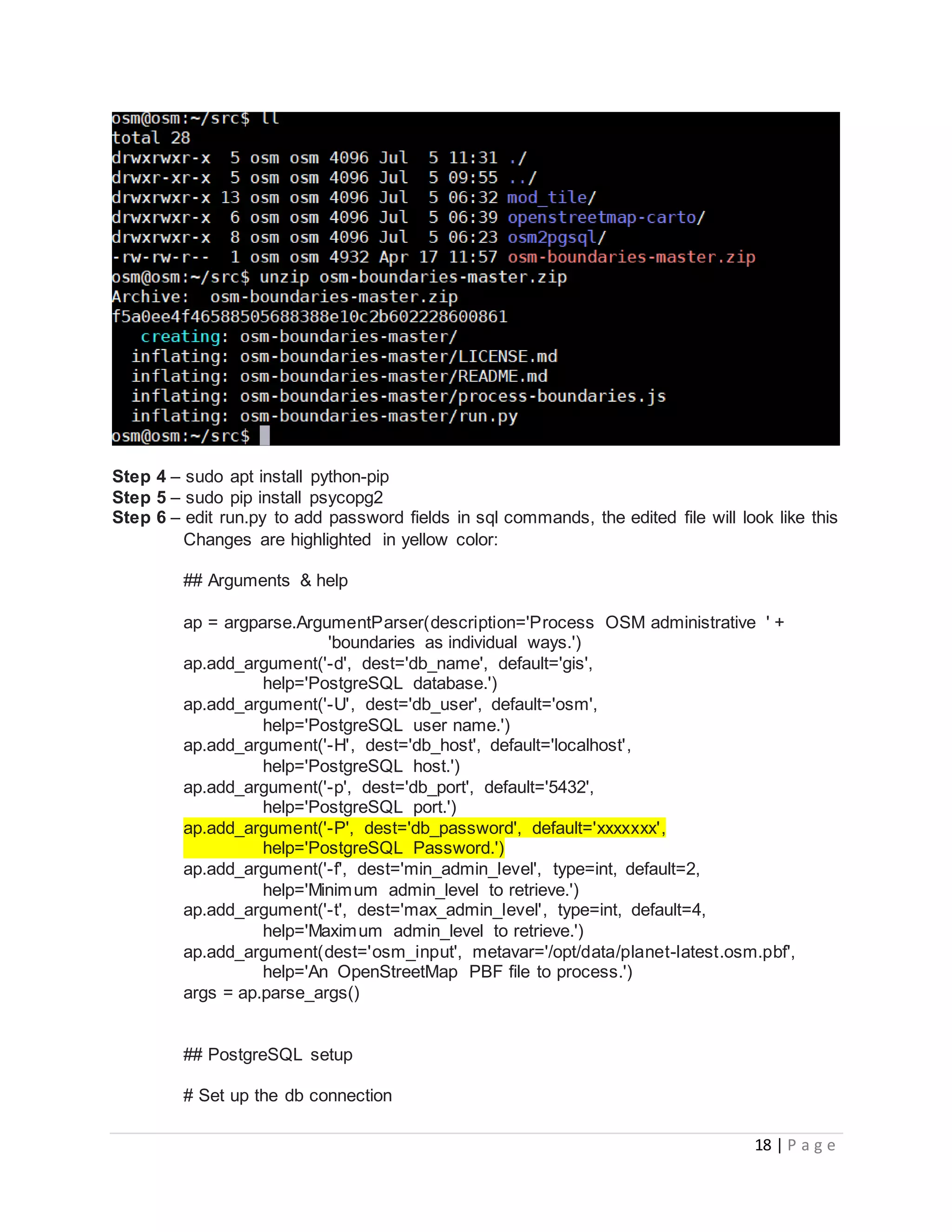 Tutorial to setup OpenStreetMap tileserver with customized boundaries ...