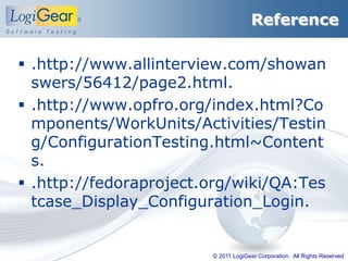 Configuration testing | PPT