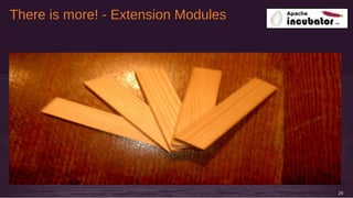 There is more! - Extension Modules
29
 