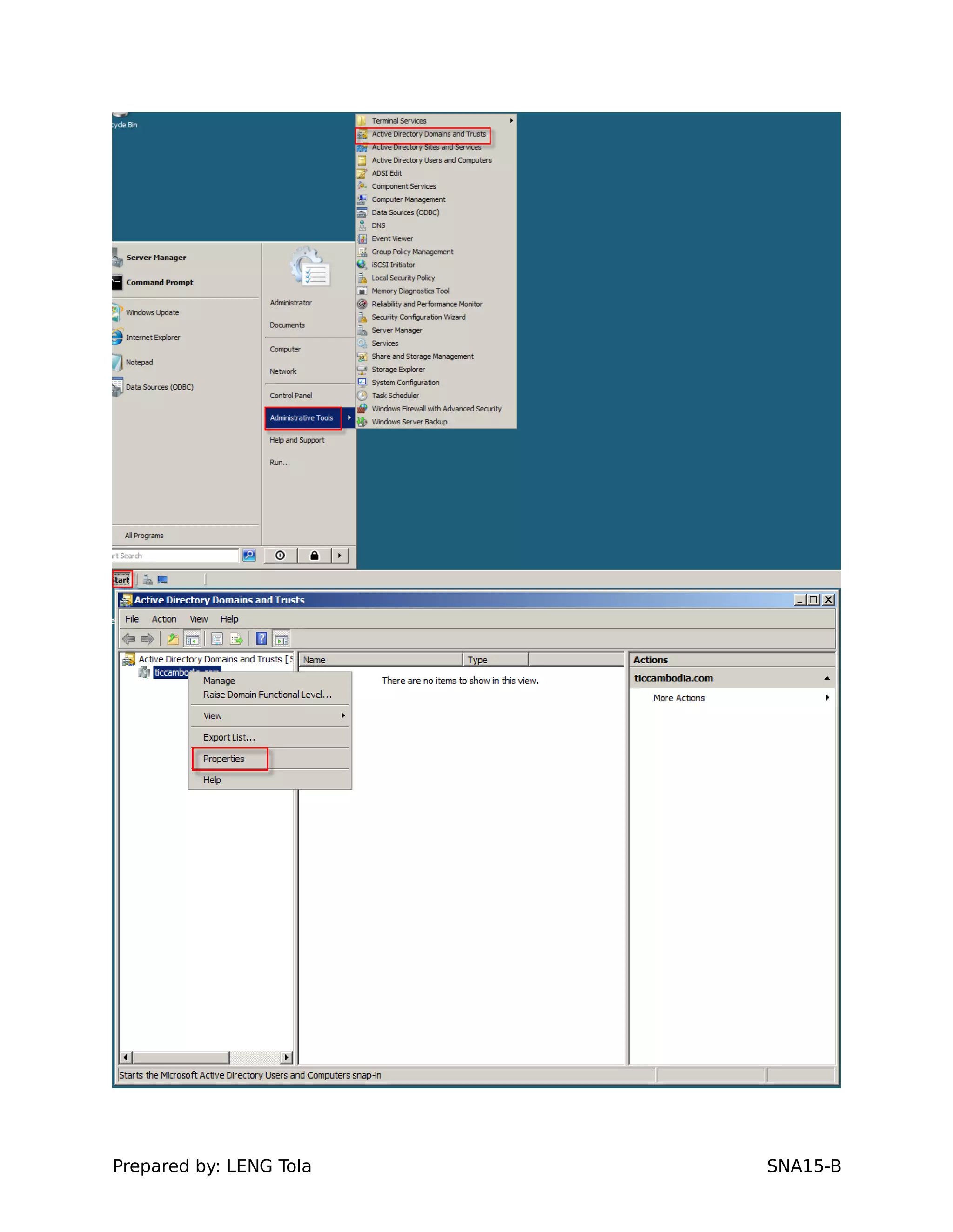 Prepared by: LENG Tola SNA15-B
 