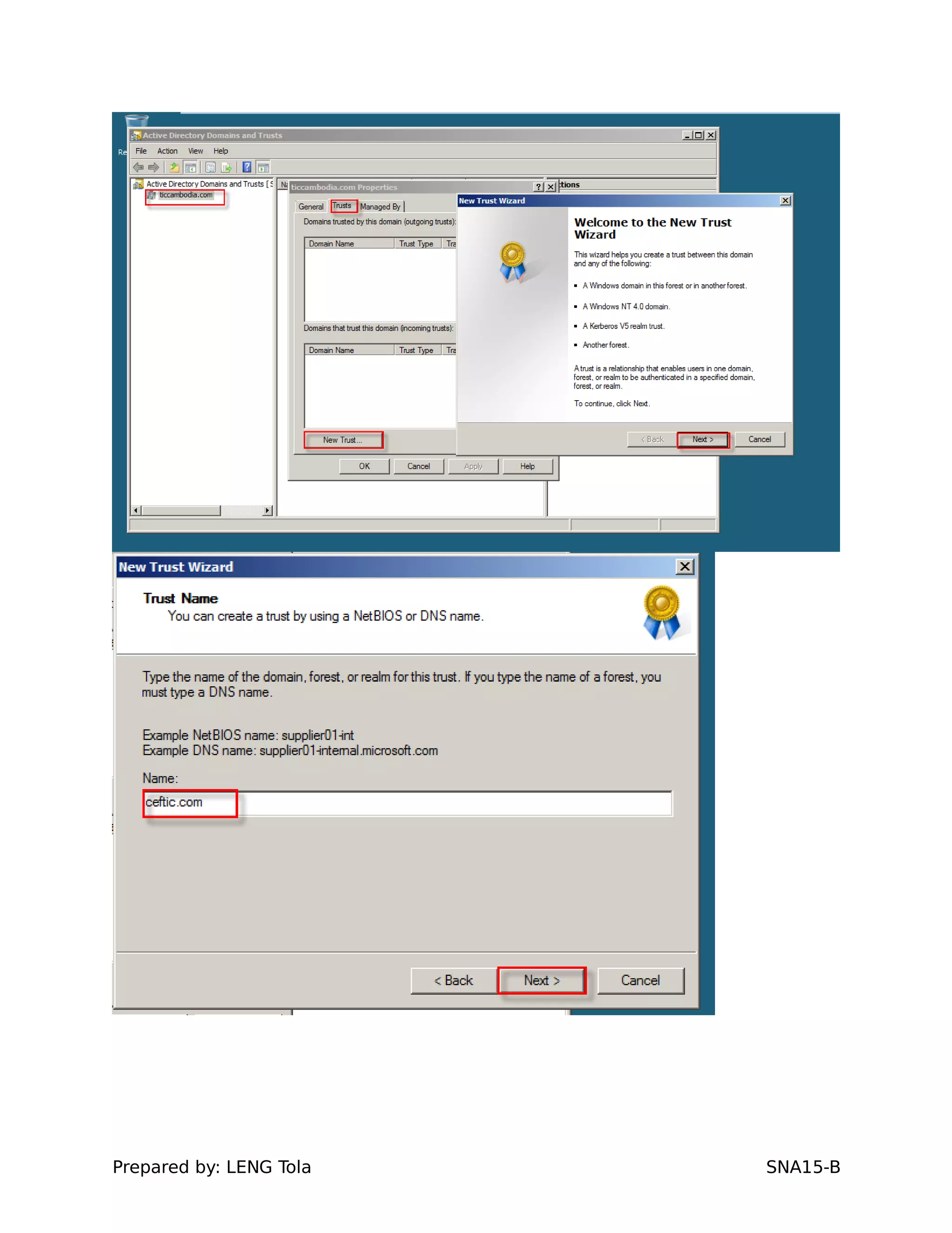 Prepared by: LENG Tola SNA15-B
 