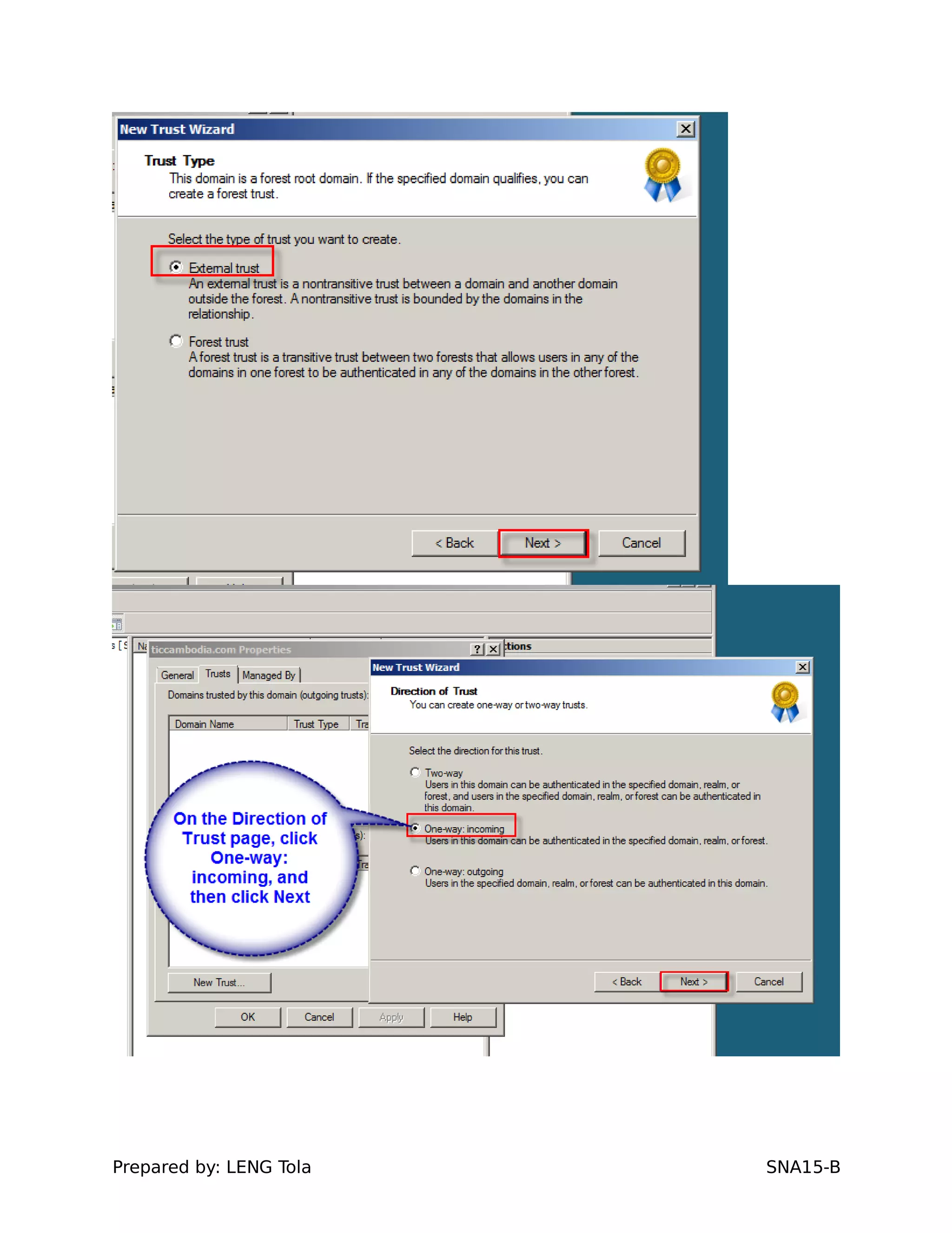 Prepared by: LENG Tola SNA15-B
 