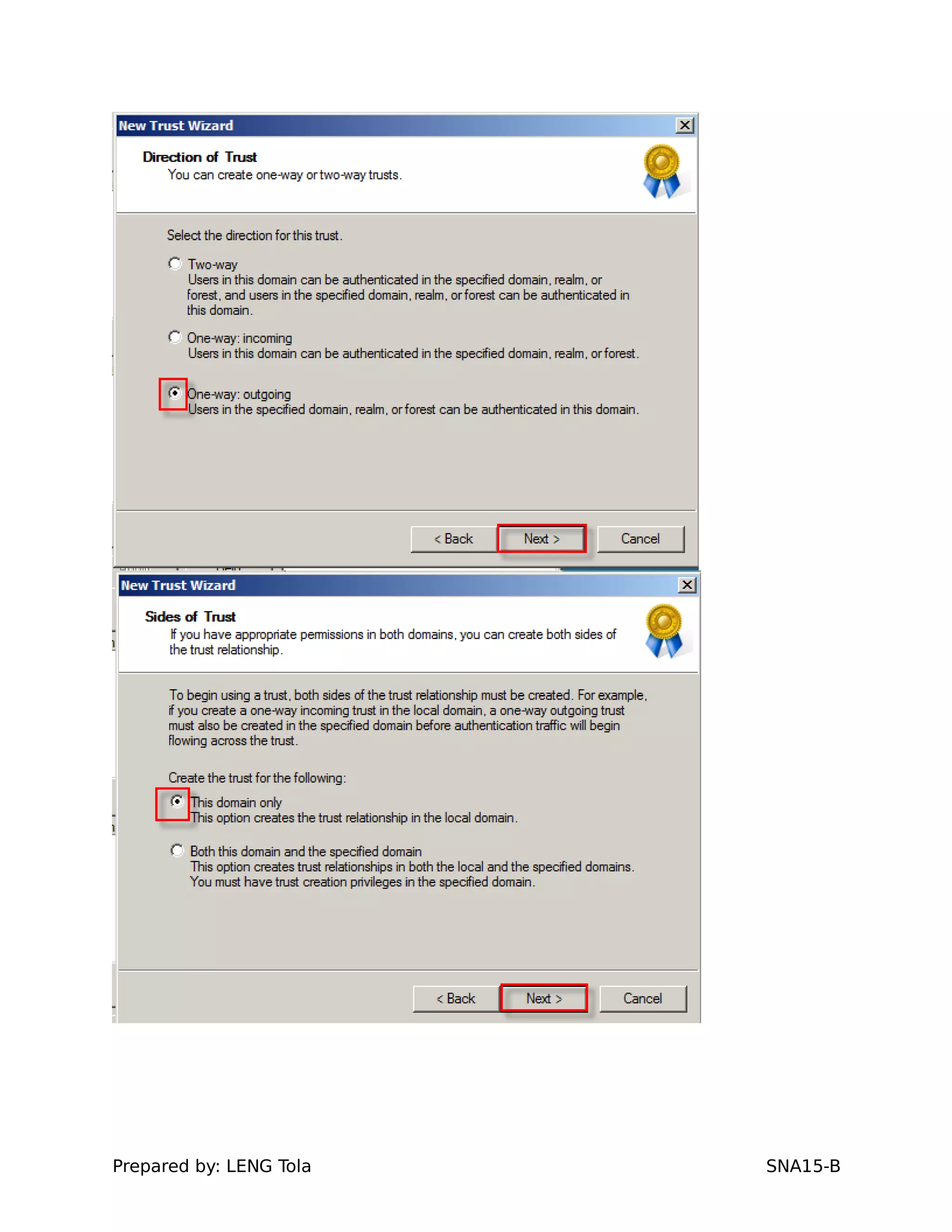 Prepared by: LENG Tola SNA15-B
 
