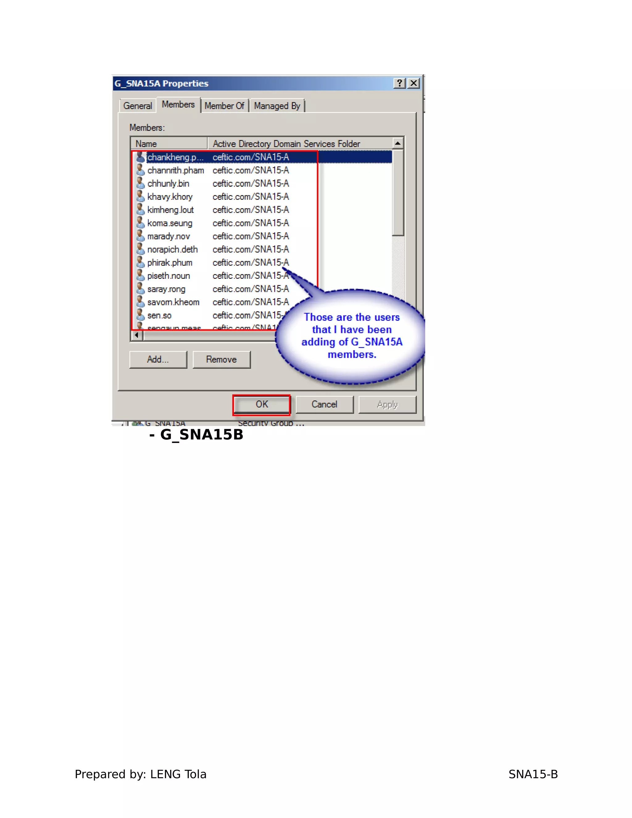 - G_SNA15B
Prepared by: LENG Tola SNA15-B
 