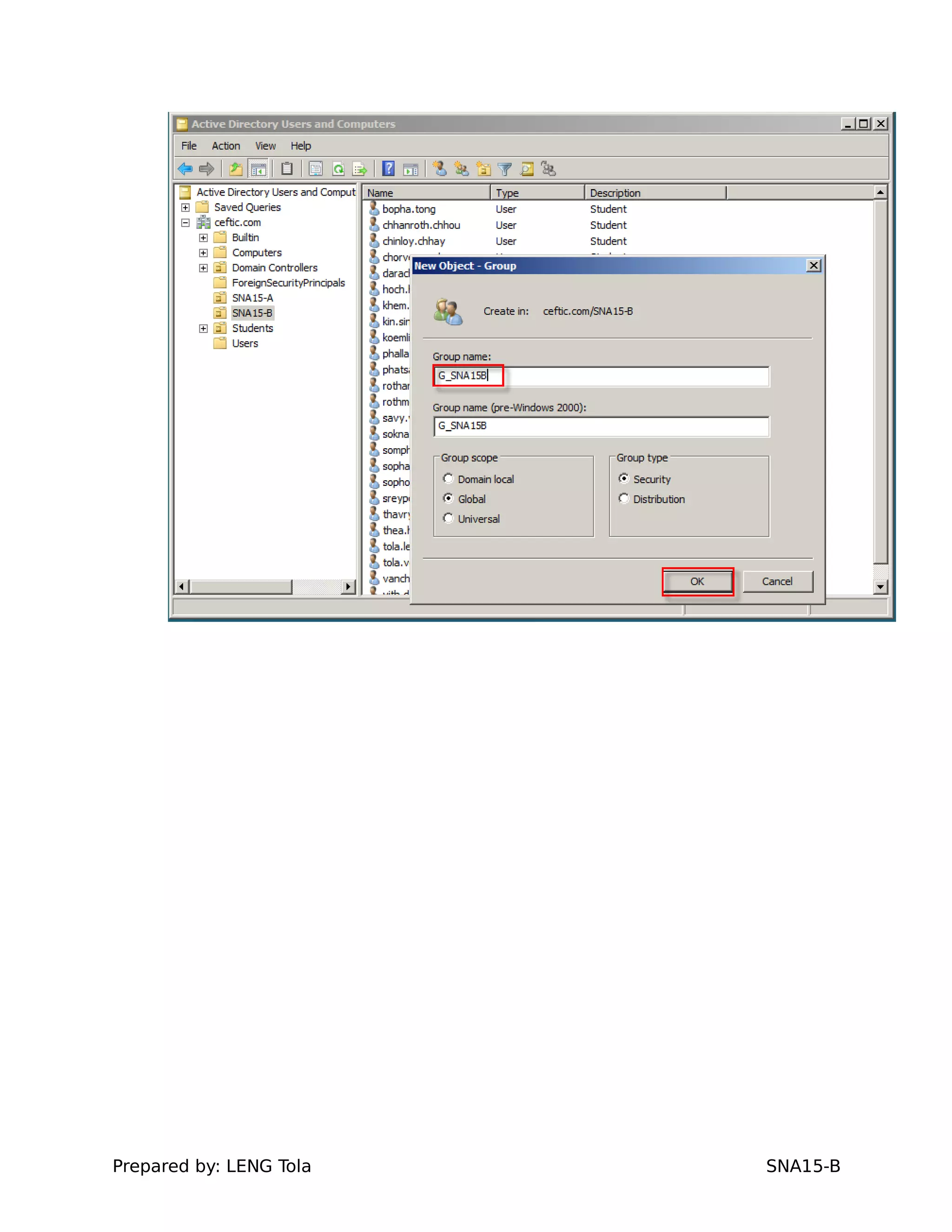 Prepared by: LENG Tola SNA15-B
 