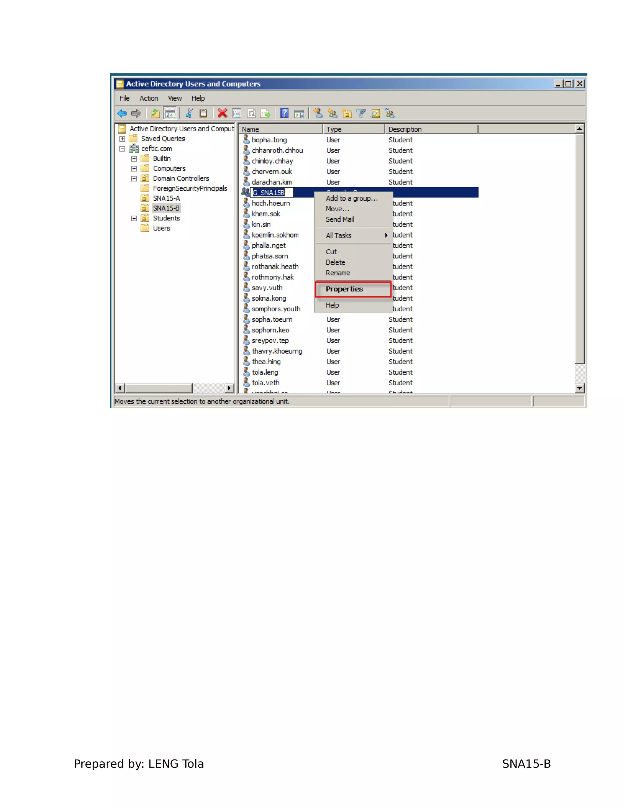 Prepared by: LENG Tola SNA15-B
 