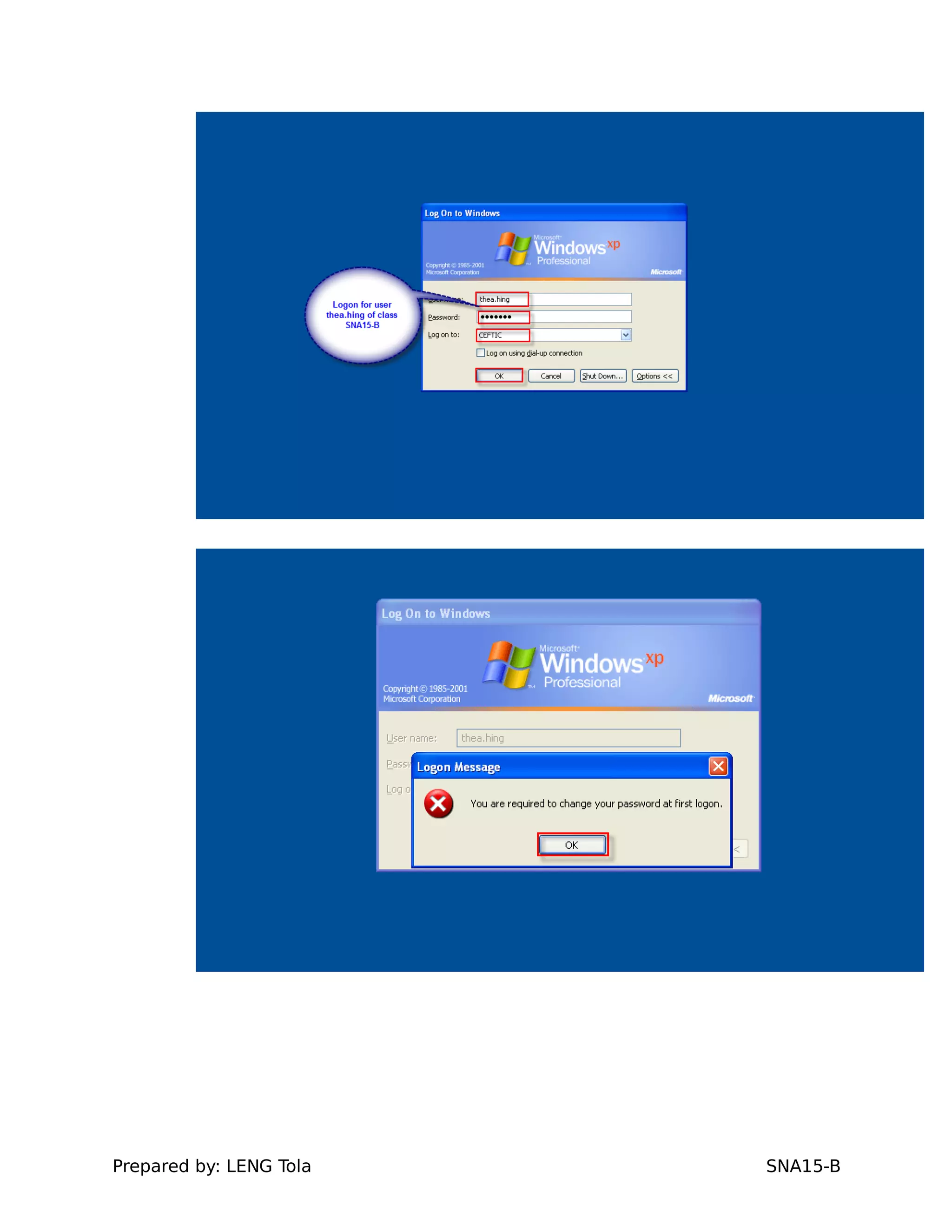 Prepared by: LENG Tola SNA15-B
 